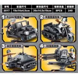 KUYU MOXING 2017 non  PHÁO TỰ HÀNH R50 4 TỔ HỢP bộ đồ chơi xếp lắp ráp ghép mô hình BATTLEFIELD FRONT
