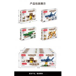 ACHKO 10022 non  SIBERIAN MECHAHỔ CÚ bộ đồ chơi xếp lắp ráp ghép mô hình Creator 3 In 1 SIBERIAN ROBOT TIGER OWL Sáng Tạo Với 3 Mẫu 194 khối