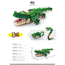 ACHKO 10022 non  SIBERIAN MECHAHỔ CÚ bộ đồ chơi xếp lắp ráp ghép mô hình Creator 3 In 1 SIBERIAN ROBOT TIGER OWL Sáng Tạo Với 3 Mẫu 194 khối