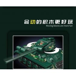 MouldKing 20015 Mould King 20015 non  XE TĂNG T-34 bộ đồ chơi xếp lắp ráp ghép mô hình Military Army T-34 MEDIUM TANK Quân Sự Bộ Đội