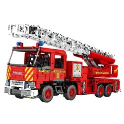 REOBRIX 22005 non  XE CỨU HỎA LỤC ĐỊA bộ đồ chơi xếp lắp ráp ghép mô hình  MECHANICAL FIRE ENGINE Kỹ Thuật Công Nghệ Cao Mô Hình Phương Tiện 3266 khối