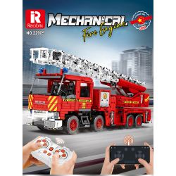 REOBRIX 22005 non  XE CỨU HỎA LỤC ĐỊA bộ đồ chơi xếp lắp ráp ghép mô hình  MECHANICAL FIRE ENGINE Kỹ Thuật Công Nghệ Cao Mô Hình Phương Tiện 3266 khối