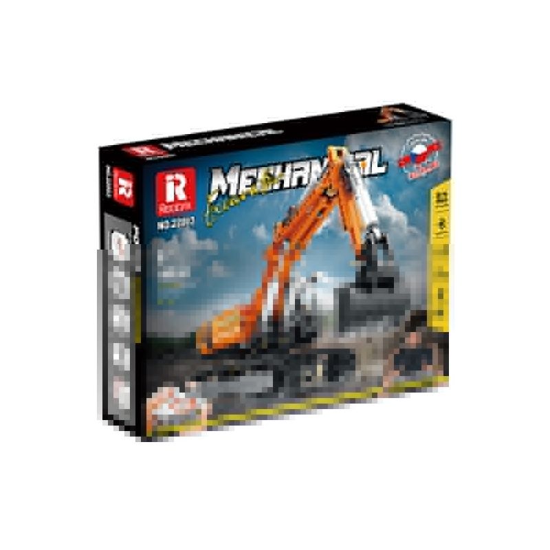 REOBRIX 22003 non  MÁY XÚC. bộ đồ chơi xếp lắp ráp ghép mô hình  MECHANICAL EXCAVATOR Kỹ Thuật Công Nghệ Cao Mô Hình Phương Tiện 1106 khối