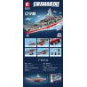 SEMBO 208121 non  TÀU LIÊU NINH tỷ lệ 1:650 bộ đồ chơi xếp lắp ráp ghép mô hình 1237 khối