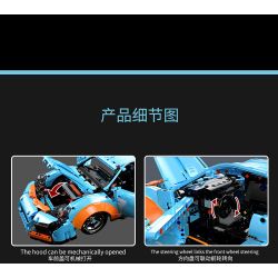 K BOX 10216 non  PORSCHE 911 GT3 1:10 tỷ lệ 1:10 bộ đồ chơi xếp lắp ráp ghép mô hình  Kỹ Thuật Công Nghệ Cao Mô Hình Phương Tiện 1883 khối