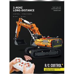 REOBRIX 22003 non  MÁY XÚC. bộ đồ chơi xếp lắp ráp ghép mô hình  MECHANICAL EXCAVATOR Kỹ Thuật Công Nghệ Cao Mô Hình Phương Tiện 1106 khối