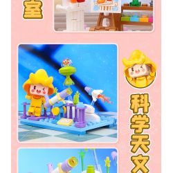 QMAN ENLIGHTEN KEEPPLEY 72030 non  MINI WORLD HAPPY CAMPUS 6 MÔ HÌNH SÂN BÓNG RỔ SÔI ĐỘNG PHÒNG VẼ TRANH NGHỆ THUẬT CHĂM SÓC SỨC KHỎE CUNG THIÊN VĂN KHOA HỌC HỒ BƠI MÁT MẺ LỚP NHỎ ẤM ÁP bộ đồ chơi xếp lắp ráp ghép mô hình Movie & Game Phim Và Trò Chơi