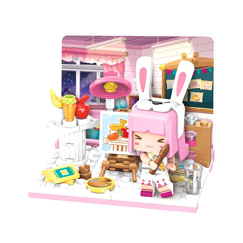 QMAN ENLIGHTEN KEEPPLEY 72030 non  MINI WORLD HAPPY CAMPUS 6 MÔ HÌNH SÂN BÓNG RỔ SÔI ĐỘNG PHÒNG VẼ TRANH NGHỆ THUẬT CHĂM SÓC SỨC KHỎE CUNG THIÊN VĂN KHOA HỌC HỒ BƠI MÁT MẺ LỚP NHỎ ẤM ÁP bộ đồ chơi xếp lắp ráp ghép mô hình Movie & Game Phim Và Trò Chơi