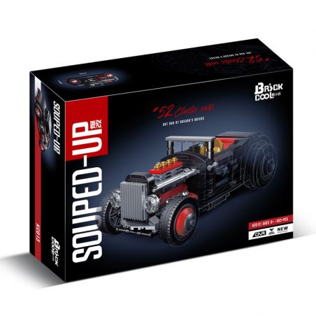 BRICKCOOL KC013 non  XE CỔ bộ đồ chơi xếp lắp ráp ghép mô hình 52 CLASSIC CARS HOT ROD 906 khối