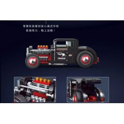 BRICKCOOL KC013 non  XE CỔ bộ đồ chơi xếp lắp ráp ghép mô hình 52 CLASSIC CARS HOT ROD 906 khối