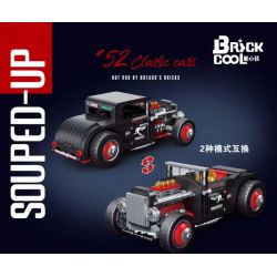 BRICKCOOL KC013 non  XE CỔ bộ đồ chơi xếp lắp ráp ghép mô hình 52 CLASSIC CARS HOT ROD 906 khối