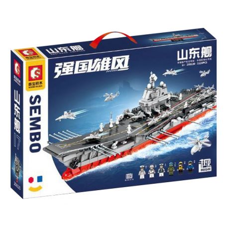 SEMBO 208120 non  TÀU SƠN ĐÔNG tỷ lệ 1:650 bộ đồ chơi xếp lắp ráp ghép mô hình 1126 khối