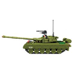 SEMBO 207201 non  XE TĂNG CHIẾN ĐẤU CHỦ LỰC T80 bộ đồ chơi xếp lắp ráp ghép mô hình Military Army Quân Sự Bộ Đội 773 khối