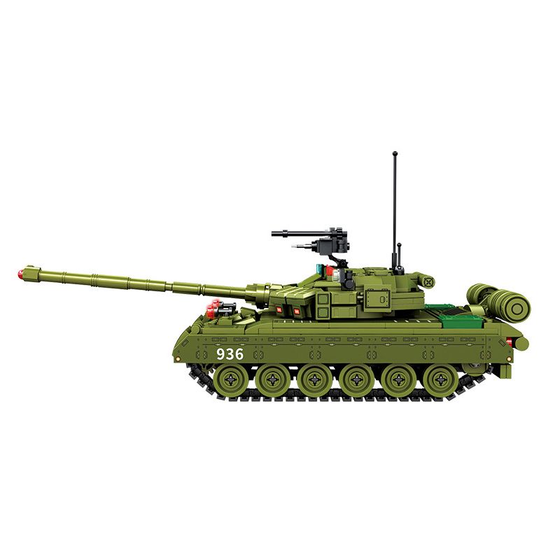 SEMBO 207201 non  XE TĂNG CHIẾN ĐẤU CHỦ LỰC T80 bộ đồ chơi xếp lắp ráp ghép mô hình Military Army Quân Sự Bộ Đội 773 khối