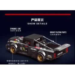 BRICKCOOL KC012 non  XE TẢI bộ đồ chơi xếp lắp ráp ghép mô hình COONTEST 150 RUNAWAY TRUCK 906 khối