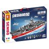 SEMBO 208119 non  TÀU PHÚC KIẾN tỷ lệ 1:650 bộ đồ chơi xếp lắp ráp ghép mô hình 1452 khối