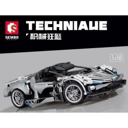 SEMBO 701055 non  XE THỂ THAO GENESIS EATER tỷ lệ 1:18 bộ đồ chơi xếp lắp ráp ghép mô hình  Kỹ Thuật Công Nghệ Cao Mô Hình Phương Tiện 384 khối