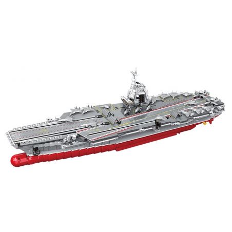QMAN ENLIGHTEN KEEPPLEY 23018 non  CHIẾN TRƯỜNG TÀU SÂN BAY NỘI ĐỊA PHÚC KIẾN tỷ lệ 1:395 bộ đồ chơi xếp lắp ráp ghép mô hình Military Army COMBAT ZONE Quân Sự Bộ Đội 3031 khối