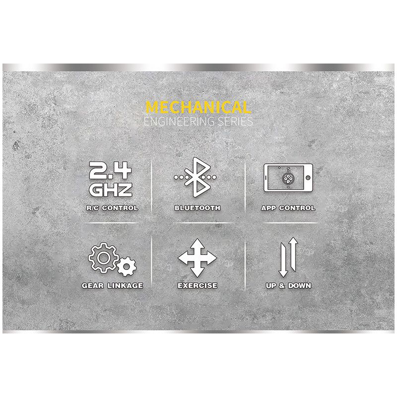 REOBRIX 22002 non  XE NÂNG KỸ THUẬT bộ đồ chơi xếp lắp ráp ghép mô hình  MECHANICAL FORKLIFT Kỹ Thuật Công Nghệ Cao Mô Hình Phương Tiện 722 khối