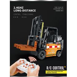 REOBRIX 22002 non  XE NÂNG KỸ THUẬT bộ đồ chơi xếp lắp ráp ghép mô hình  MECHANICAL FORKLIFT Kỹ Thuật Công Nghệ Cao Mô Hình Phương Tiện 722 khối