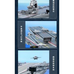 QMAN ENLIGHTEN KEEPPLEY 23018 non  CHIẾN TRƯỜNG TÀU SÂN BAY NỘI ĐỊA PHÚC KIẾN tỷ lệ 1:395 bộ đồ chơi xếp lắp ráp ghép mô hình Military Army COMBAT ZONE Quân Sự Bộ Đội 3031 khối