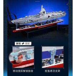 QMAN ENLIGHTEN KEEPPLEY 23018 non  CHIẾN TRƯỜNG TÀU SÂN BAY NỘI ĐỊA PHÚC KIẾN tỷ lệ 1:395 bộ đồ chơi xếp lắp ráp ghép mô hình Military Army COMBAT ZONE Quân Sự Bộ Đội 3031 khối