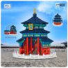 LOZ 1068 non  PHÒNG CẦU NGUYỆN THIÊN ĐÀN bộ đồ chơi xếp lắp ráp ghép mô hình Buildings 4217 khối