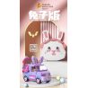 PanlosBrick 685007 Panlos Brick 685007 non  PHIÊN BẢN THỎ WULING HONGGUANG MINIEV bộ đồ chơi xếp lắp ráp ghép mô hình Racers Đua Tốc Độ 477 khối