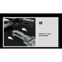 REOBRIX 77004 non  SÚNG TRƯỜNG TẤN CÔNG M416. bộ đồ chơi xếp lắp ráp ghép mô hình Gun 1188 khối