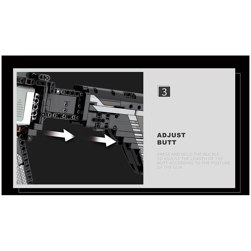 REOBRIX 77004 non  SÚNG TRƯỜNG TẤN CÔNG M416. bộ đồ chơi xếp lắp ráp ghép mô hình Gun 1188 khối