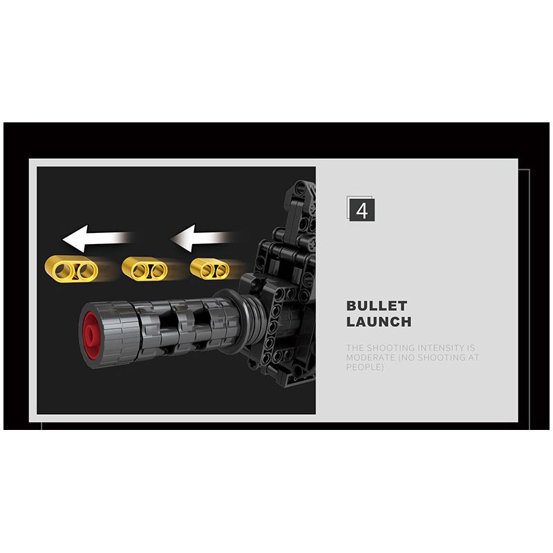 REOBRIX 77004 non  SÚNG TRƯỜNG TẤN CÔNG M416. bộ đồ chơi xếp lắp ráp ghép mô hình Gun 1188 khối