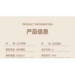 LOZ 1945 non  THỨC ĂN VÀ GIẢI TRÍ THỦY SẢN CUA LÔNG DÁN ĐỎ bộ đồ chơi xếp lắp ráp ghép mô hình Creator Sáng Tạo 1030 khối