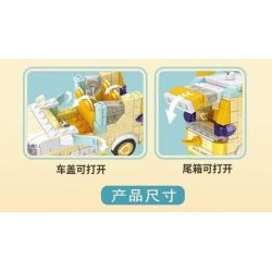 PanlosBrick 685006 Panlos Brick 685006 non  WULING HONGGUANG PHIÊN BẢN MINIEV FADOU bộ đồ chơi xếp lắp ráp ghép mô hình Racers Đua Tốc Độ 488 khối