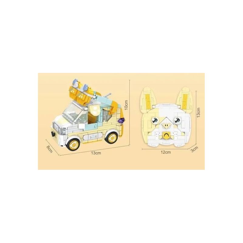 PanlosBrick 685006 Panlos Brick 685006 non  WULING HONGGUANG PHIÊN BẢN MINIEV FADOU bộ đồ chơi xếp lắp ráp ghép mô hình Racers Đua Tốc Độ 488 khối