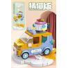 PanlosBrick 685005 Panlos Brick 685005 non  WULING HONGGUANG MINIEV PHIÊN BẢN MÈO MÀU CAM bộ đồ chơi xếp lắp ráp ghép mô hình Racers Đua Tốc Độ 467 khối