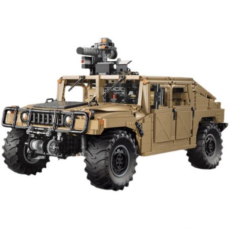 CADA DOUBLEE C61036 61036 non  XE ĐỊA HÌNH QUÂN SỰ HUMMER H1 8 tỷ lệ 1:8 bộ đồ chơi xếp lắp ráp ghép mô hình HUMVEE 3935 khối
