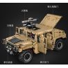 CADA DOUBLEE C61036 61036 non  XE ĐỊA HÌNH QUÂN SỰ HUMMER H1 8 tỷ lệ 1:8 bộ đồ chơi xếp lắp ráp ghép mô hình HUMVEE 3935 khối