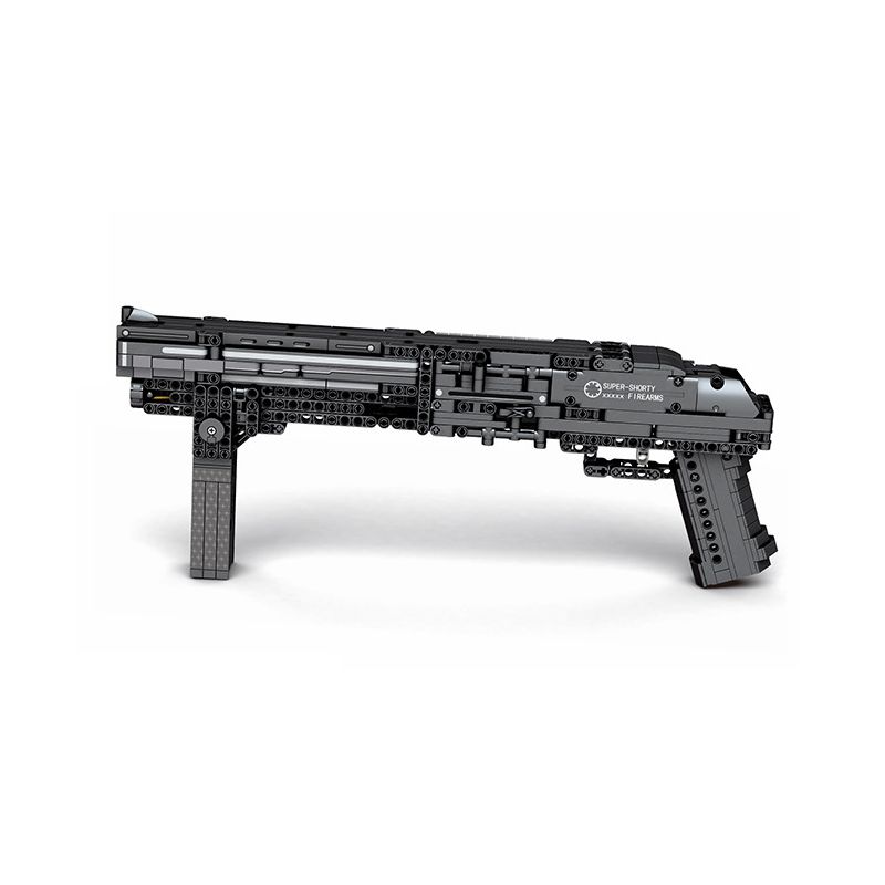 REOBRIX 77002 non Lego CON TRAI SIÊU NGẮN bộ đồ chơi xếp lắp ráp ghép mô hình Gun SUPER SHORTY Súng 882 khối
