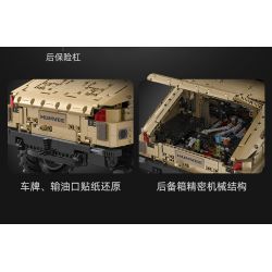 CADA DOUBLEE C61036 61036 non  XE ĐỊA HÌNH QUÂN SỰ HUMMER H1 8 tỷ lệ 1:8 bộ đồ chơi xếp lắp ráp ghép mô hình HUMVEE 3935 khối