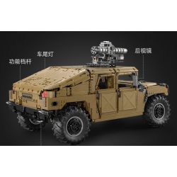CADA DOUBLEE C61036 61036 non  XE ĐỊA HÌNH QUÂN SỰ HUMMER H1 8 tỷ lệ 1:8 bộ đồ chơi xếp lắp ráp ghép mô hình HUMVEE 3935 khối