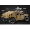 CADA DOUBLEE C61036 61036 non  XE ĐỊA HÌNH QUÂN SỰ HUMMER H1 8 tỷ lệ 1:8 bộ đồ chơi xếp lắp ráp ghép mô hình HUMVEE 3935 khối