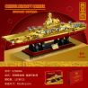 ZHEGAO GZ8888A 8888A non  PHIÊN BẢN VÀNG ĐỈNH CAO CỦA TÀU SÂN BAY PHÚC KIẾN bộ đồ chơi xếp lắp ráp ghép mô hình Military Army Quân Sự Bộ Đội 1578 khối
