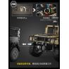 CADA DOUBLEE C61036 61036 non  XE ĐỊA HÌNH QUÂN SỰ HUMMER H1 8 tỷ lệ 1:8 bộ đồ chơi xếp lắp ráp ghép mô hình HUMVEE 3935 khối