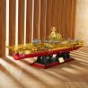 ZHEGAO GZ8888A 8888A non  PHIÊN BẢN VÀNG ĐỈNH CAO CỦA TÀU SÂN BAY PHÚC KIẾN bộ đồ chơi xếp lắp ráp ghép mô hình Military Army Quân Sự Bộ Đội 1578 khối