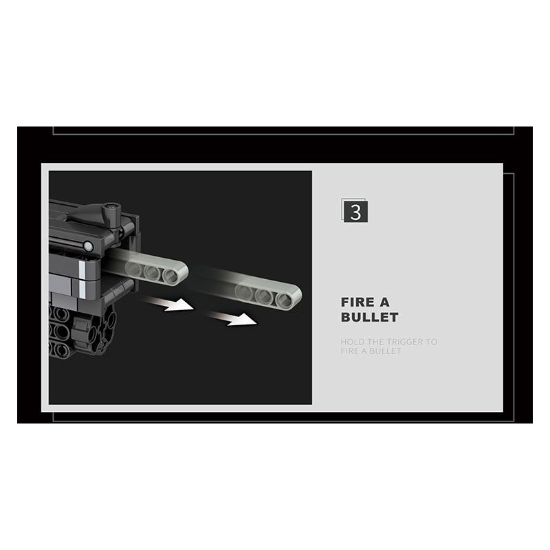 REOBRIX 77002 non  CON TRAI SIÊU NGẮN bộ đồ chơi xếp lắp ráp ghép mô hình Gun SUPER SHORTY Súng 882 khối