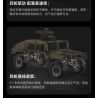 CADA DOUBLEE C61036 61036 non  XE ĐỊA HÌNH QUÂN SỰ HUMMER H1 8 tỷ lệ 1:8 bộ đồ chơi xếp lắp ráp ghép mô hình HUMVEE 3935 khối