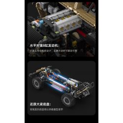 CADA DOUBLEE C61036 61036 non  XE ĐỊA HÌNH QUÂN SỰ HUMMER H1 8 tỷ lệ 1:8 bộ đồ chơi xếp lắp ráp ghép mô hình HUMVEE 3935 khối