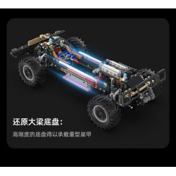 CADA DOUBLEE C61036 61036 non  XE ĐỊA HÌNH QUÂN SỰ HUMMER H1 8 tỷ lệ 1:8 bộ đồ chơi xếp lắp ráp ghép mô hình HUMVEE 3935 khối