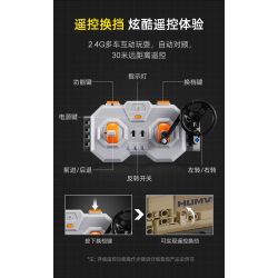 CADA DOUBLEE C61036 61036 non  XE ĐỊA HÌNH QUÂN SỰ HUMMER H1 8 tỷ lệ 1:8 bộ đồ chơi xếp lắp ráp ghép mô hình HUMVEE 3935 khối