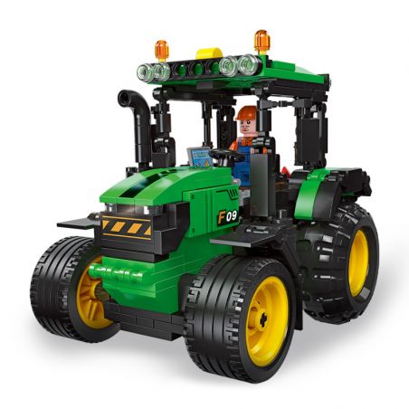 JIESTAR 57001 non  MÁY KÉO bộ đồ chơi xếp lắp ráp ghép mô hình 304 khối